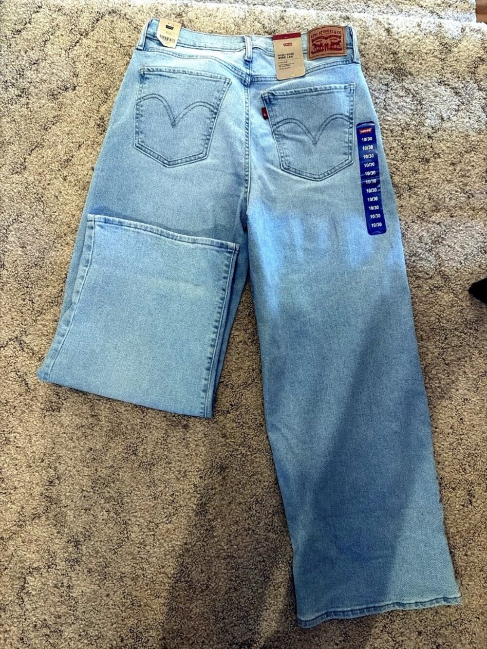 Levi's high-rise wide leg jeans